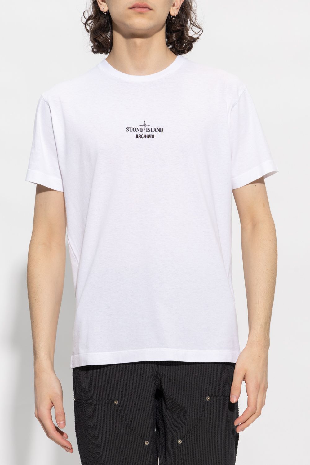 Stone Island T-shirt with logo | Men's Clothing | Vitkac